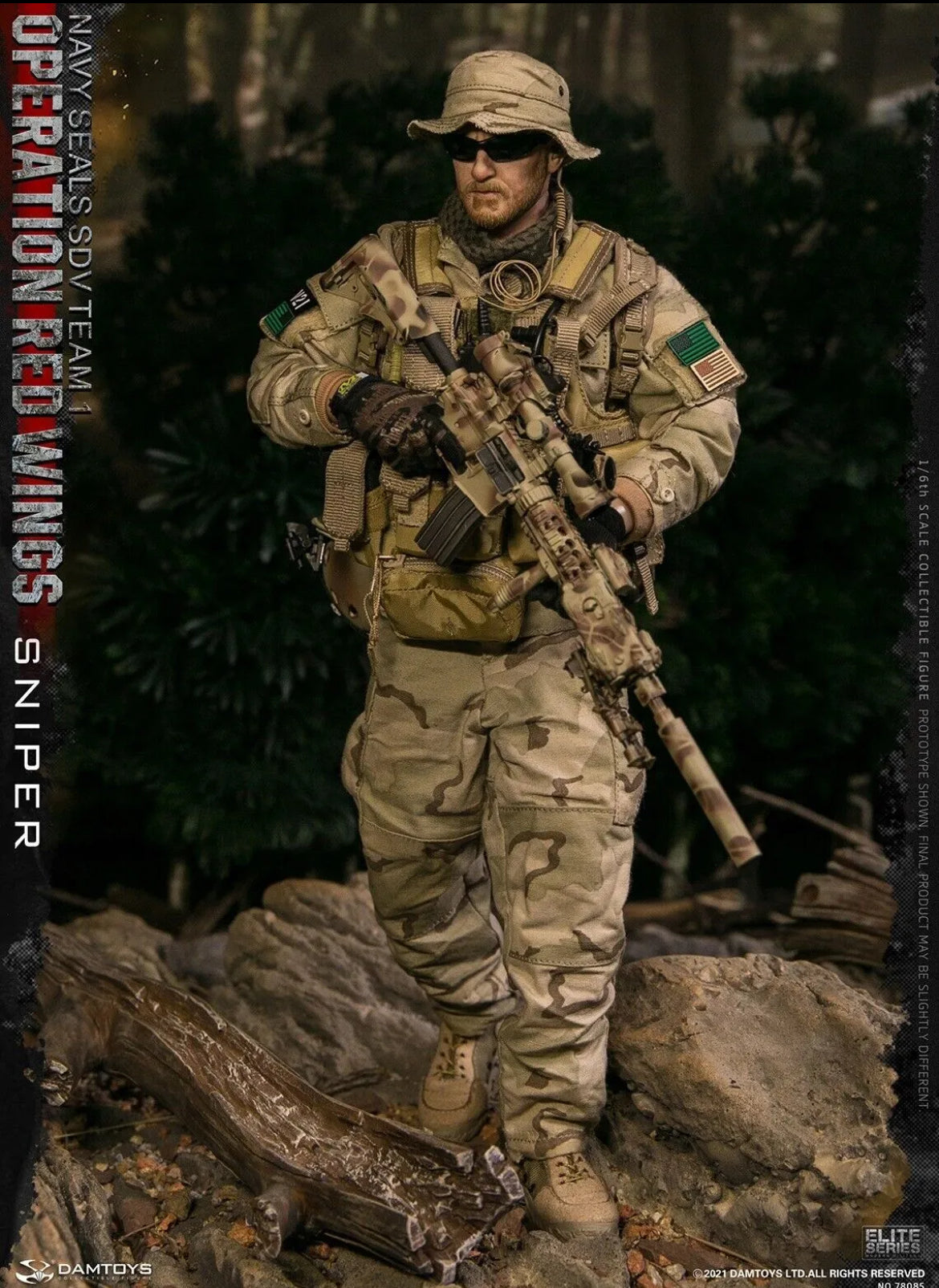 DAMTOYS 78085 NAVY SEALS SDV TEAM 1 Sniper Operation Red Wings 1/6 ACTION FIGURE