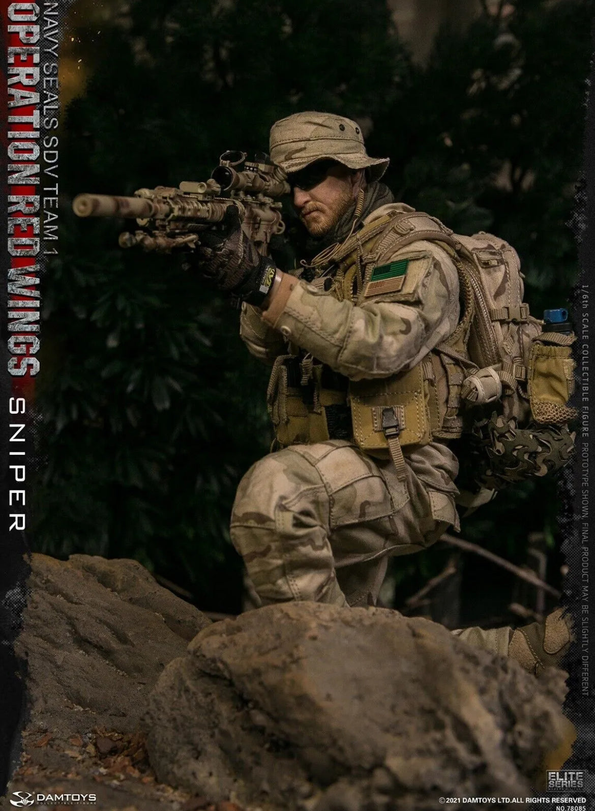 DAMTOYS 78085 NAVY SEALS SDV TEAM 1 Sniper Operation Red Wings 1/6 ACTION FIGURE