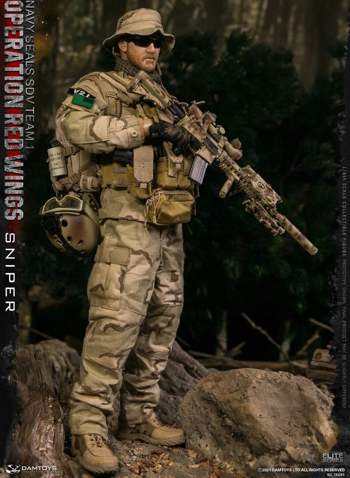 DAMTOYS 78085 NAVY SEALS SDV TEAM 1 Sniper Operation Red Wings 1/6 ACTION FIGURE