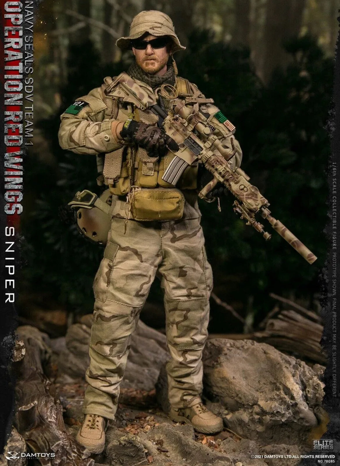 DAMTOYS 78085 NAVY SEALS SDV TEAM 1 Sniper Operation Red Wings 1/6 ACTION FIGURE