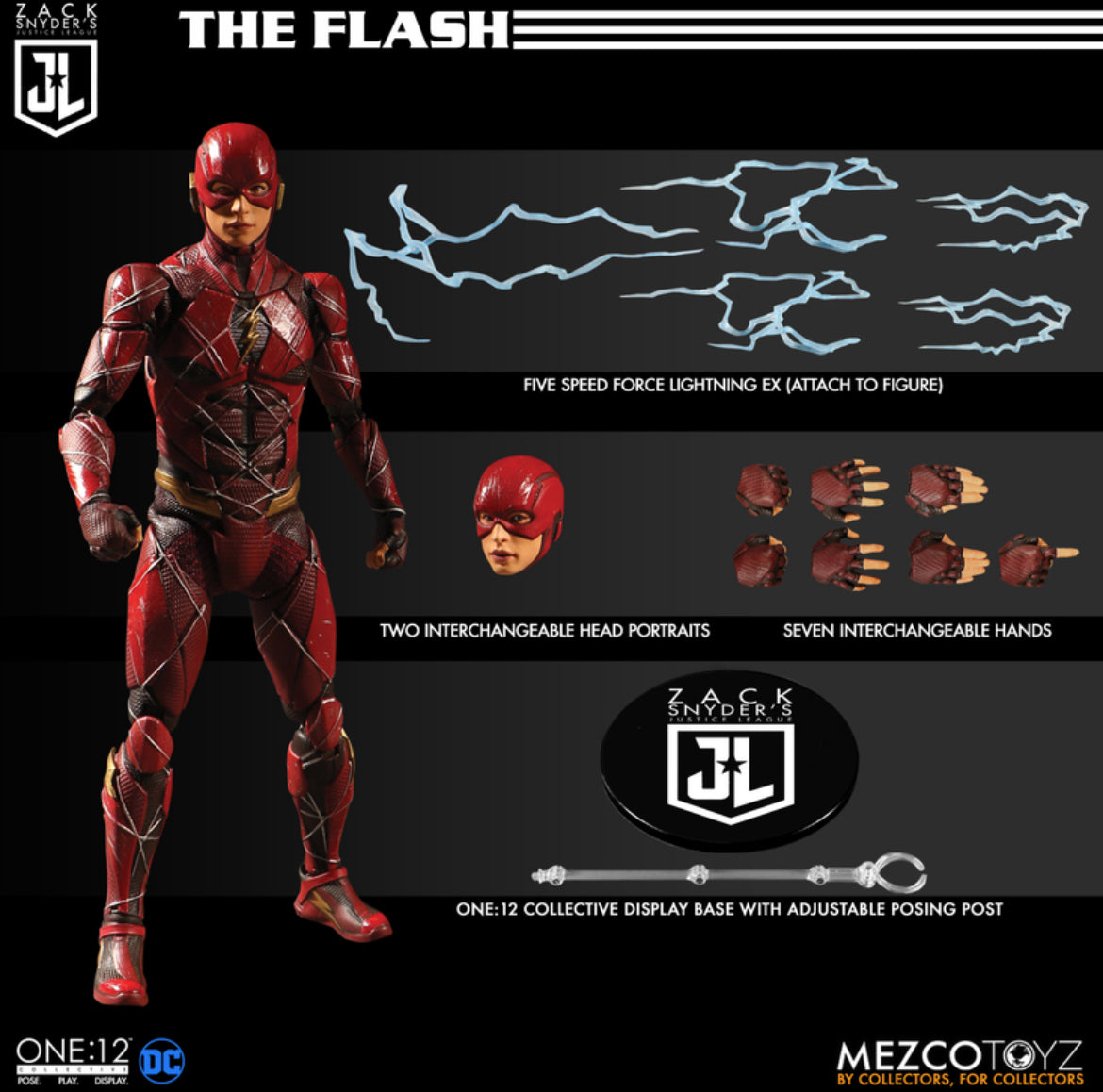 Mezco Flash//Batman//Superman Zack Snyder’s Justice League Deluxe Steel Boxed Set