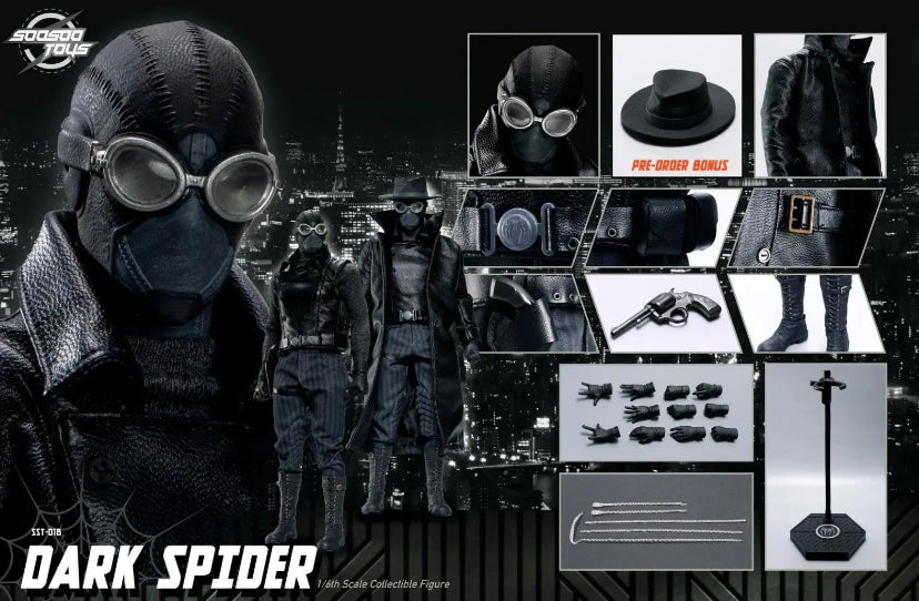 Soosootoys 1/6th SST018 Dark Spider Spider-man Noir Action Figure