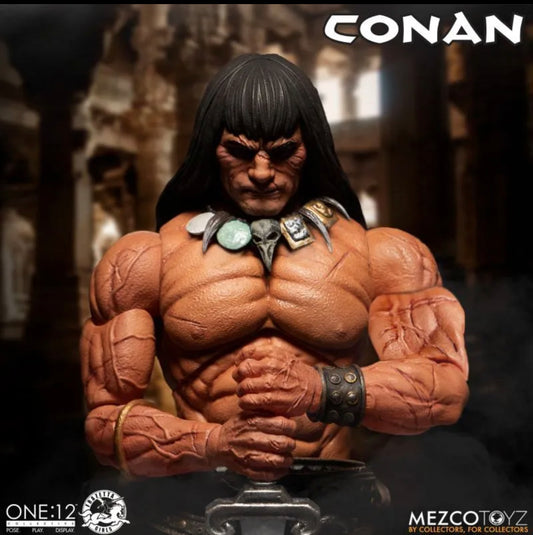 One: 12 Collective Conan The Barbarian 6" Action Figure Mezco 1:12 In Stock