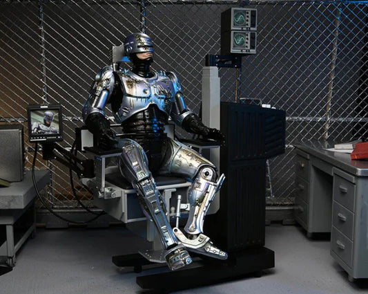 NECA Robocop Ultimate Battle Damaged robocop With Chair Action Figure